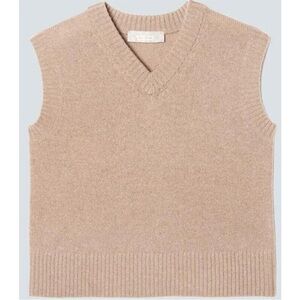 Everlane The ReCashmere Vest Camel XXS Cashmere Blend